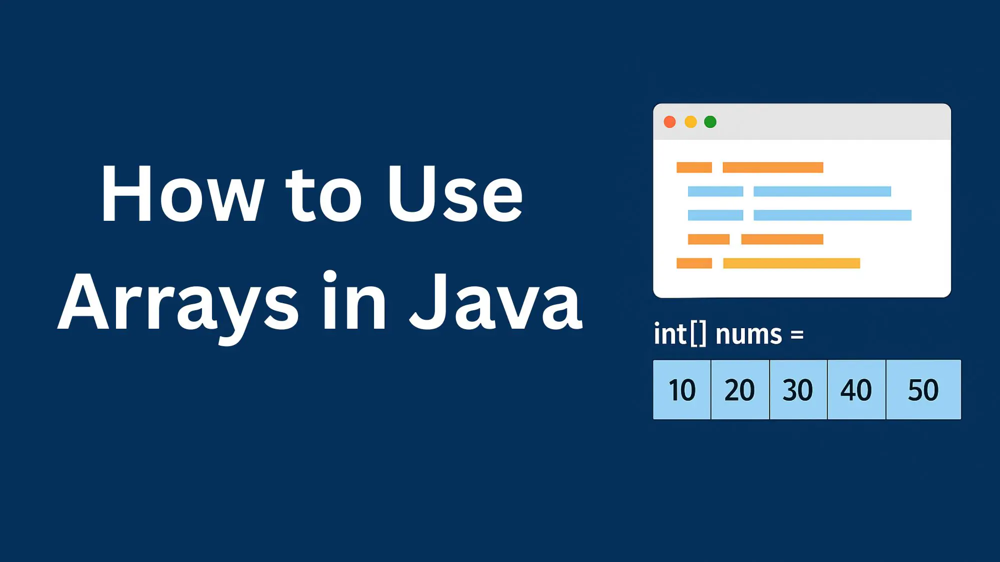 Arrays in Java